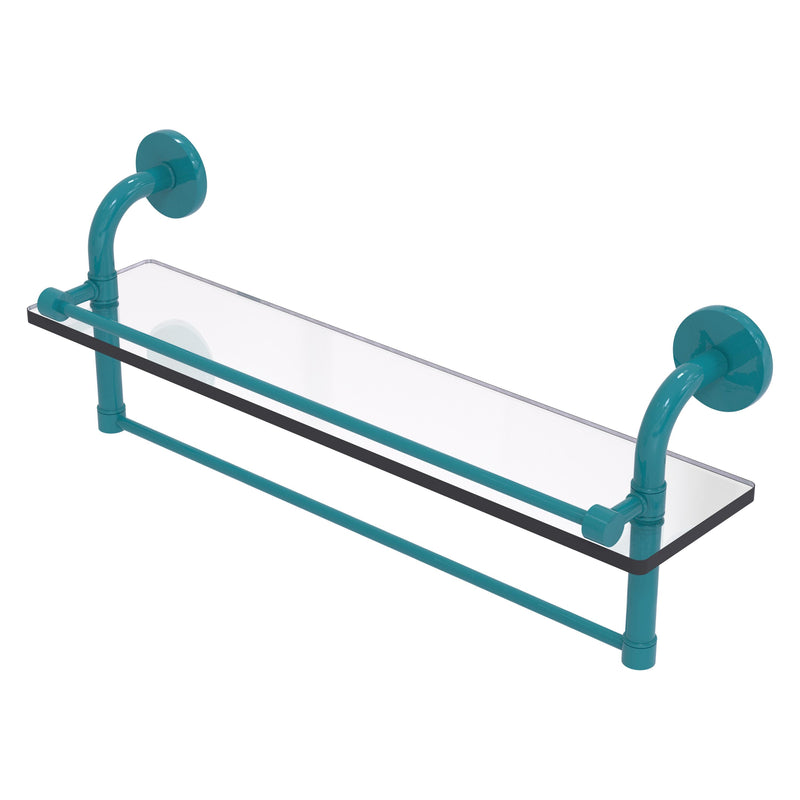 Remi Collection Gallery Glass Shelf with Towel Bar