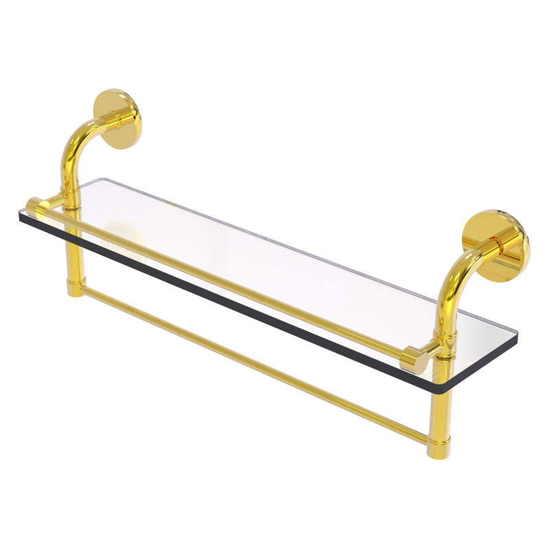 Remi Collection Gallery Glass Shelf with Towel Bar