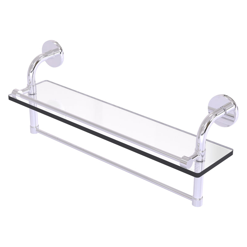 Remi Collection Gallery Glass Shelf with Towel Bar