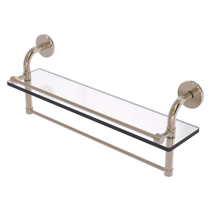 Remi Collection Gallery Glass Shelf with Towel Bar