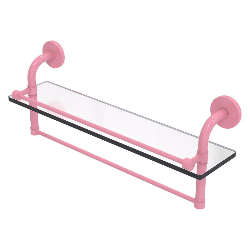 Remi Collection Gallery Glass Shelf with Towel Bar