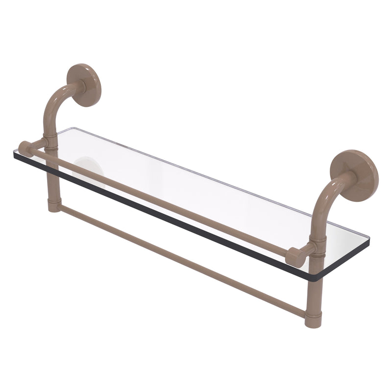 Remi Collection Gallery Glass Shelf with Towel Bar