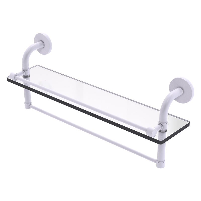 Remi Collection Gallery Glass Shelf with Towel Bar