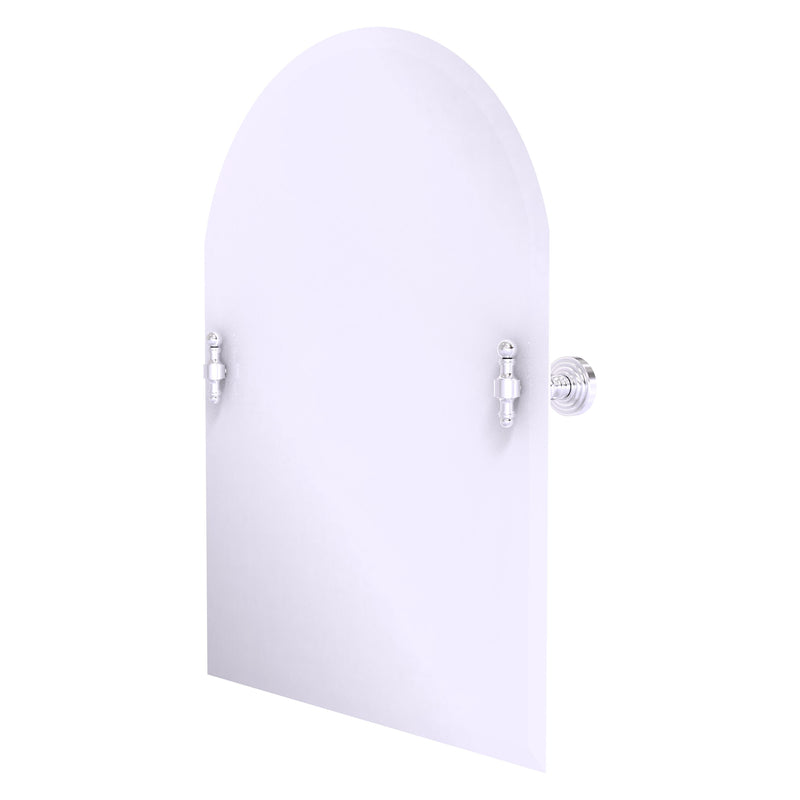 Frameless Arched Top Tilt Mirror with Beveled Edge