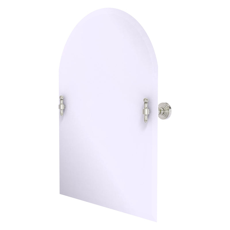 Frameless Arched Top Tilt Mirror with Beveled Edge