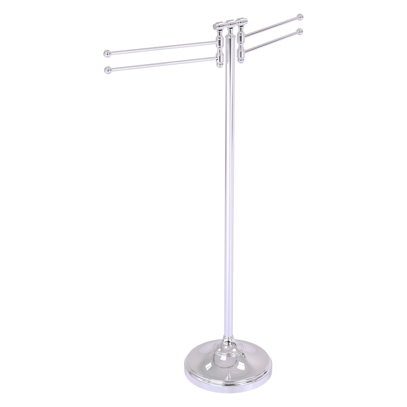 Towel Stand with 4 Pivoting Swing Arms