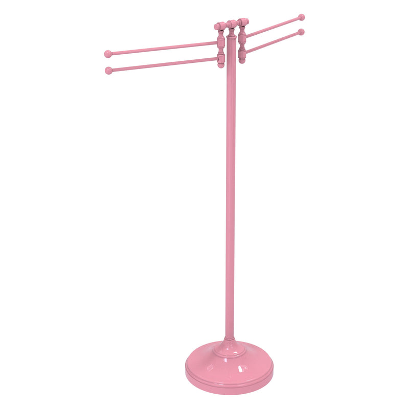 Towel Stand with 4 Pivoting Swing Arms