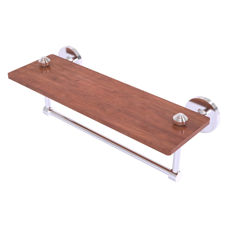 South Beach Collection Solid IPE Ironwood Shelf with Integrated Towel Bar