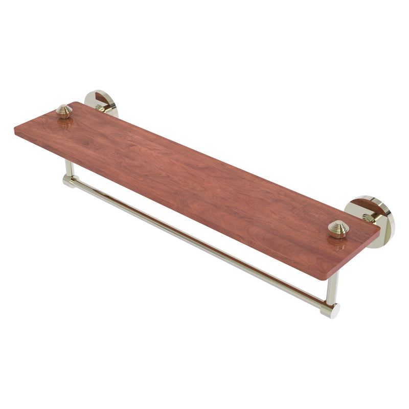 South Beach Collection Solid IPE Ironwood Shelf with Integrated Towel Bar