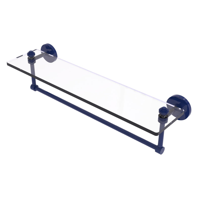 Southbeach Collection Glass Vanity Shelf  with Integrated Towel Bar