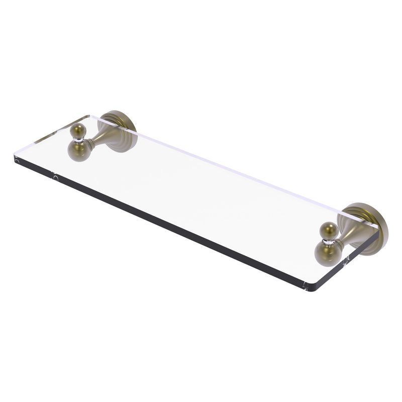 Sag Harbor Collection Glass Vanity Shelf with Beveled Edges