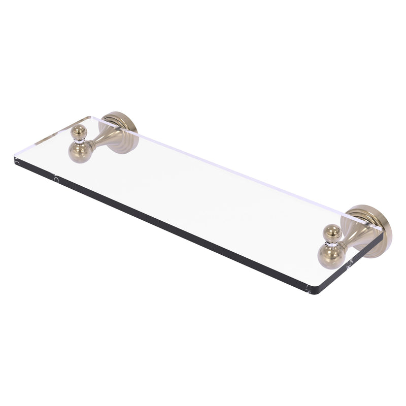 Sag Harbor Collection Glass Vanity Shelf with Beveled Edges