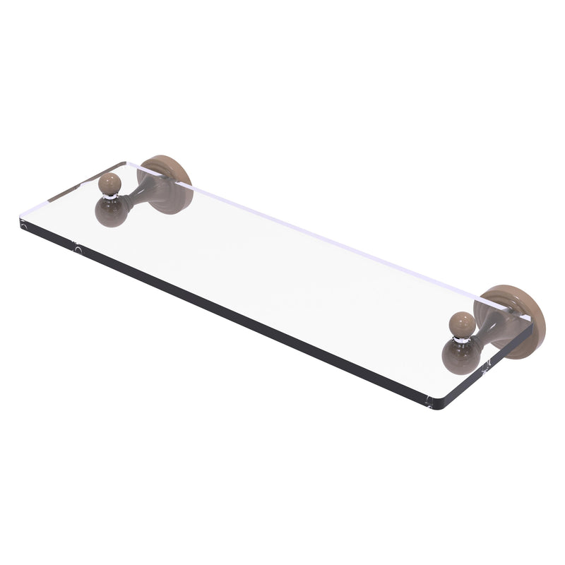 Sag Harbor Collection Glass Vanity Shelf with Beveled Edges