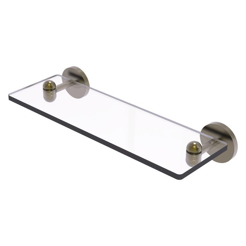 Tango Collection Glass Vanity Shelf with Beveled Edges