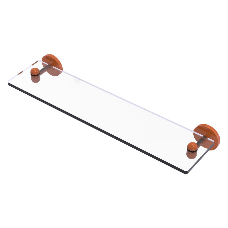 Tango Collection Glass Vanity Shelf with Beveled Edges