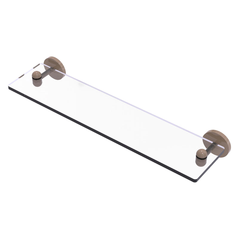 Tango Collection Glass Vanity Shelf with Beveled Edges