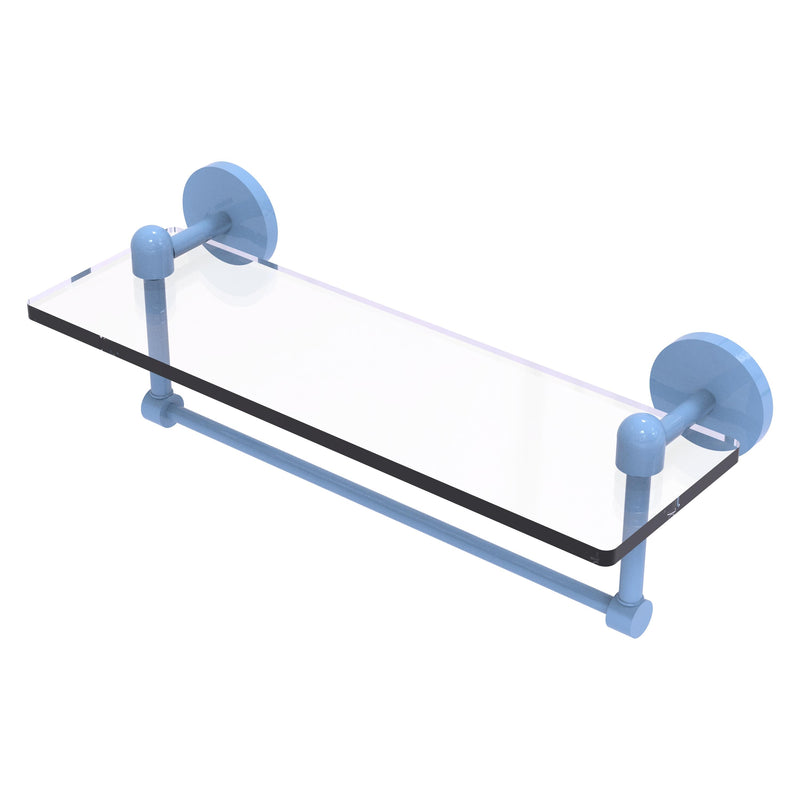 Tango Collection Glass Vanity Shelf  with Integrated Towel Bar