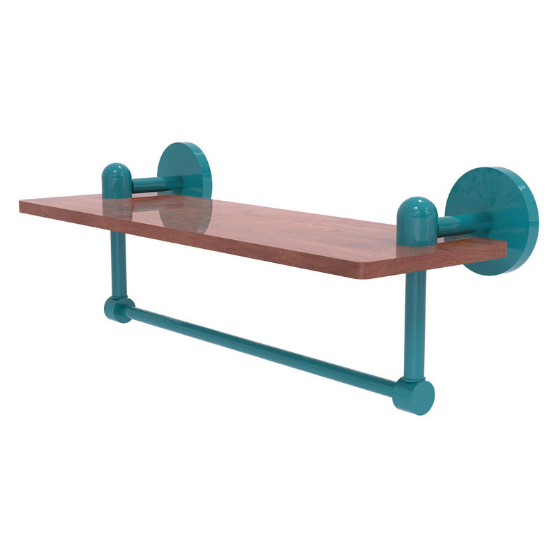 Tango Collection Solid IPE Ironwood Shelf with Integrated Towel Bar