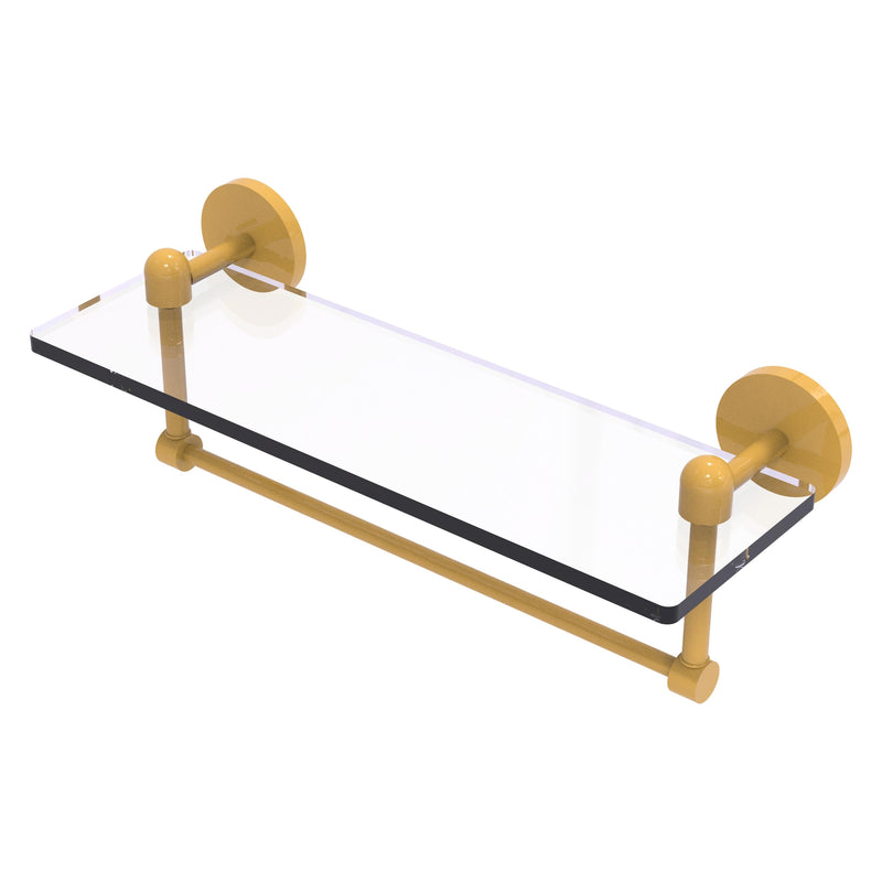 Tango Collection Glass Vanity Shelf  with Integrated Towel Bar