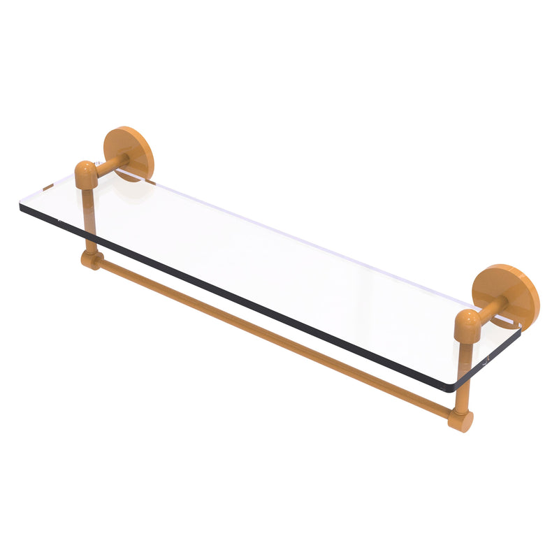 Tango Collection Glass Vanity Shelf  with Integrated Towel Bar