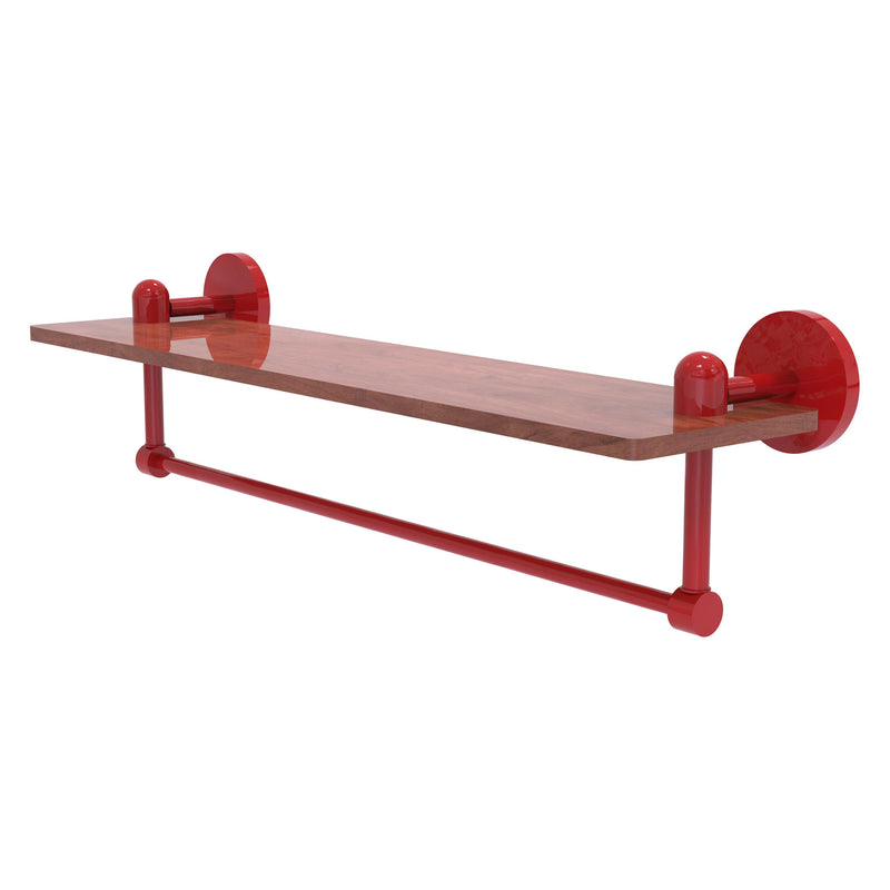 Tango Collection Solid IPE Ironwood Shelf with Integrated Towel Bar