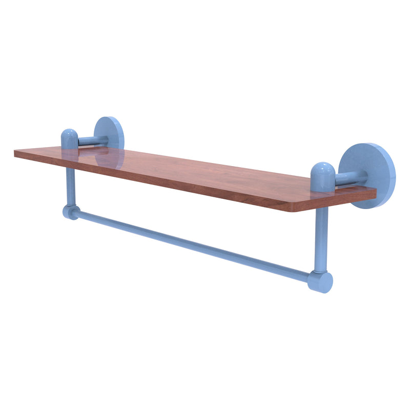 Tango Collection Solid IPE Ironwood Shelf with Integrated Towel Bar