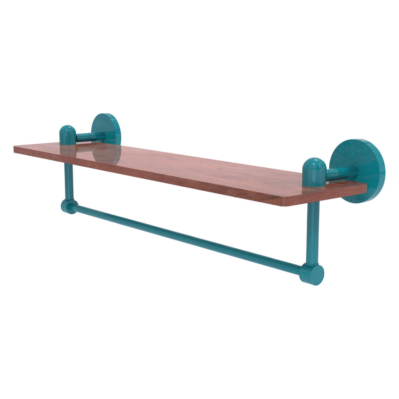 Tango Collection Solid IPE Ironwood Shelf with Integrated Towel Bar