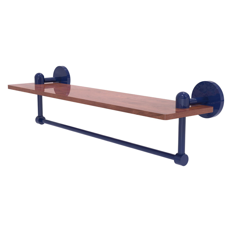 Tango Collection Solid IPE Ironwood Shelf with Integrated Towel Bar