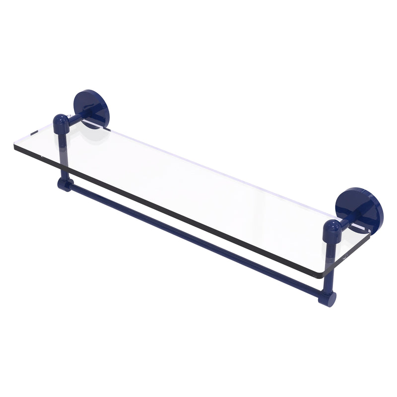 Tango Collection Glass Vanity Shelf  with Integrated Towel Bar