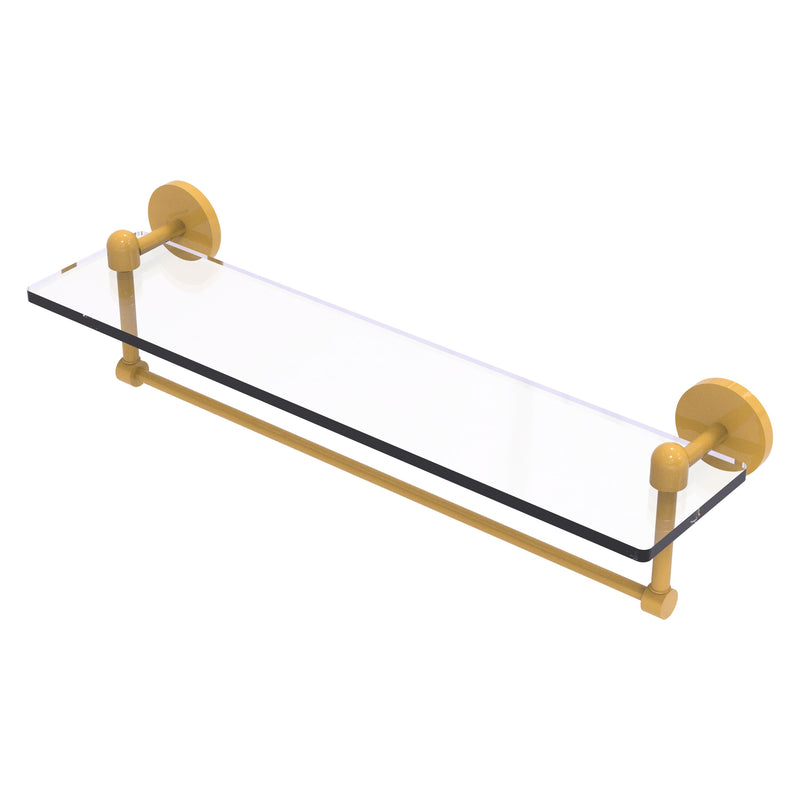 Tango Collection Glass Vanity Shelf  with Integrated Towel Bar