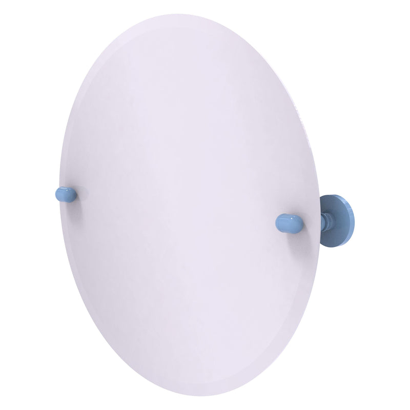 Frameless Round Tilt Mirror with Beveled Edge