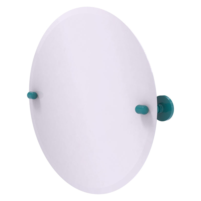 Frameless Round Tilt Mirror with Beveled Edge