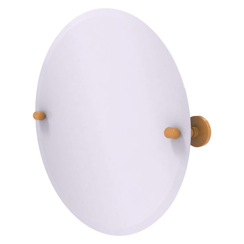 Frameless Round Tilt Mirror with Beveled Edge