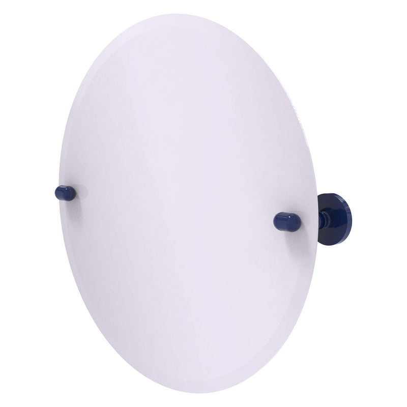 Frameless Round Tilt Mirror with Beveled Edge