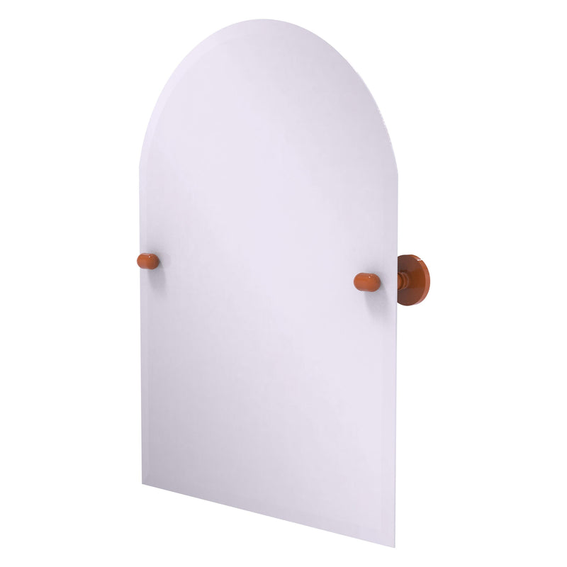 Frameless Arched Top Tilt Mirror with Beveled Edge