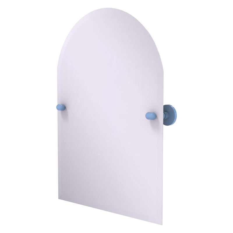 Frameless Arched Top Tilt Mirror with Beveled Edge