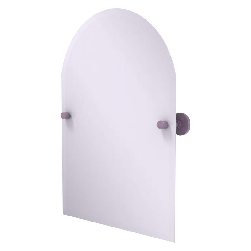 Frameless Arched Top Tilt Mirror with Beveled Edge