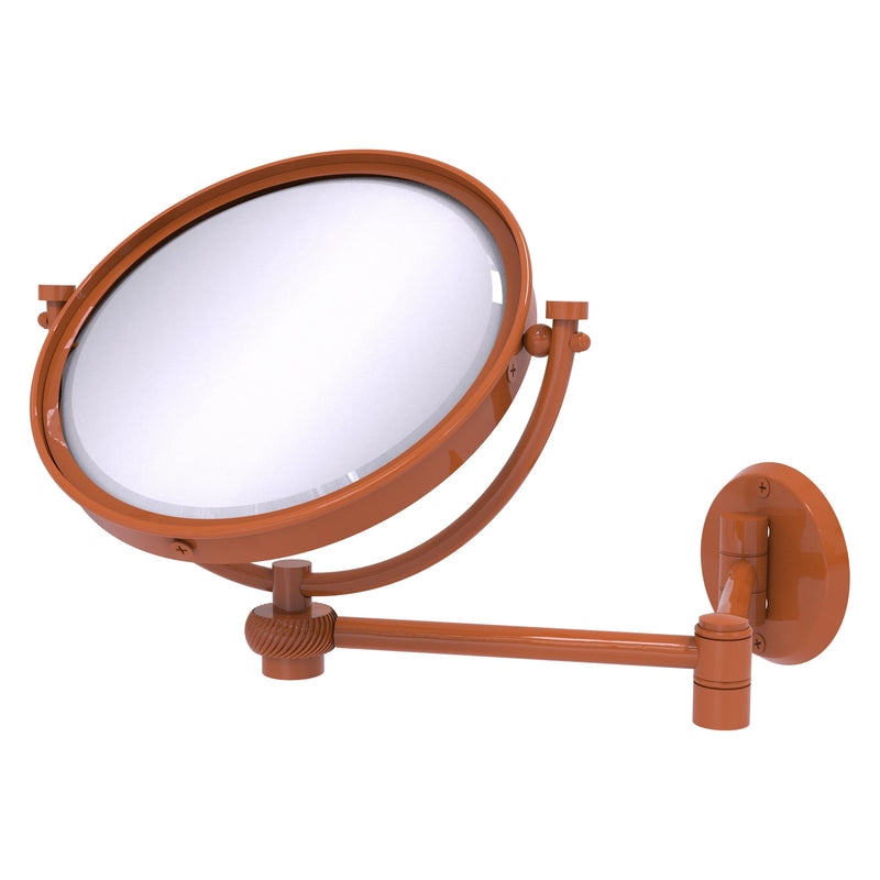 8 Inch Wall Mounted Extending Make-Up Mirror with Twisted Accents