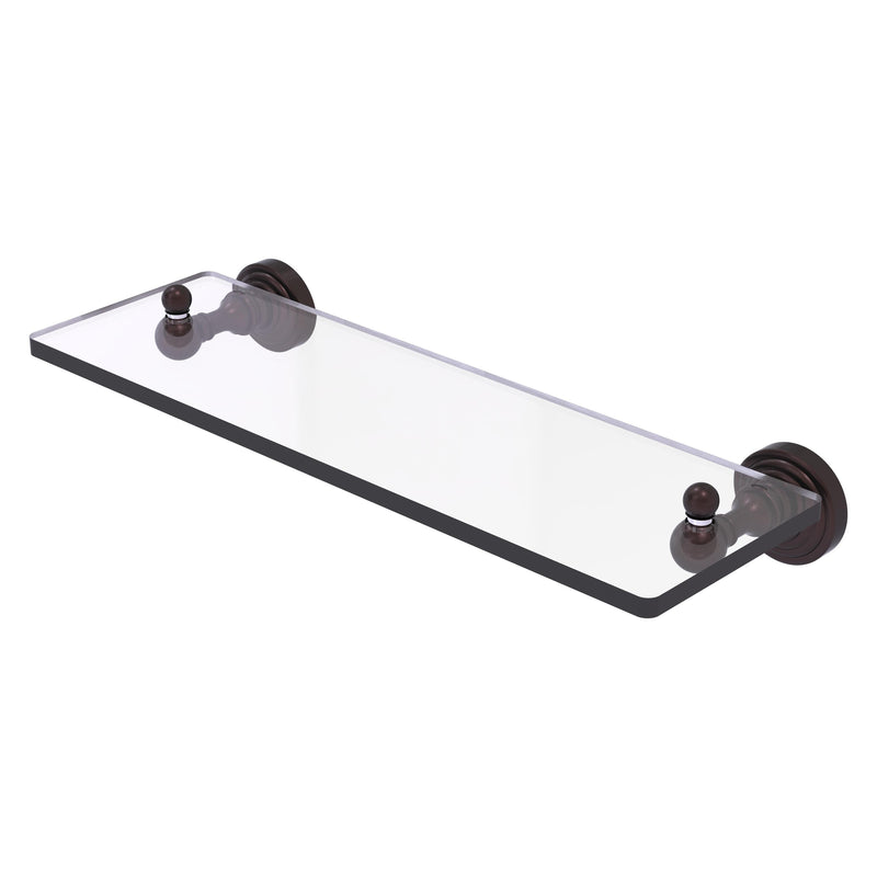 Waverly Place Collection Glass Vanity Shelf with Beveled Edges