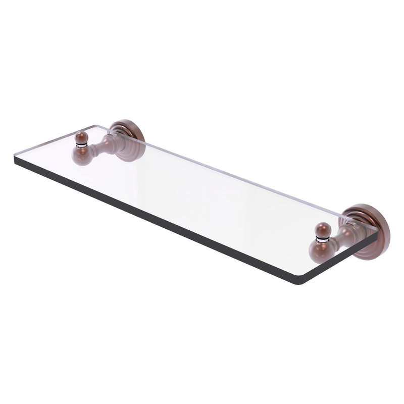 Waverly Place Collection Glass Vanity Shelf with Beveled Edges