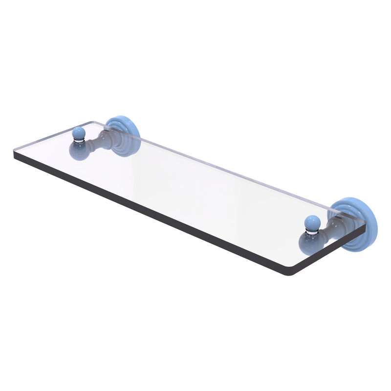 Waverly Place Collection Glass Vanity Shelf with Beveled Edges