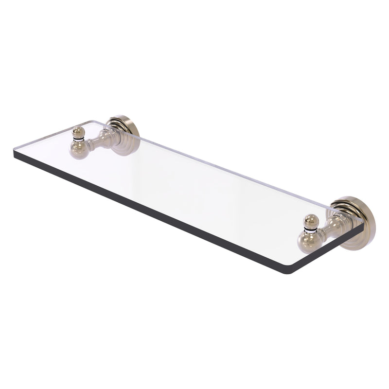 Waverly Place Collection Glass Vanity Shelf with Beveled Edges