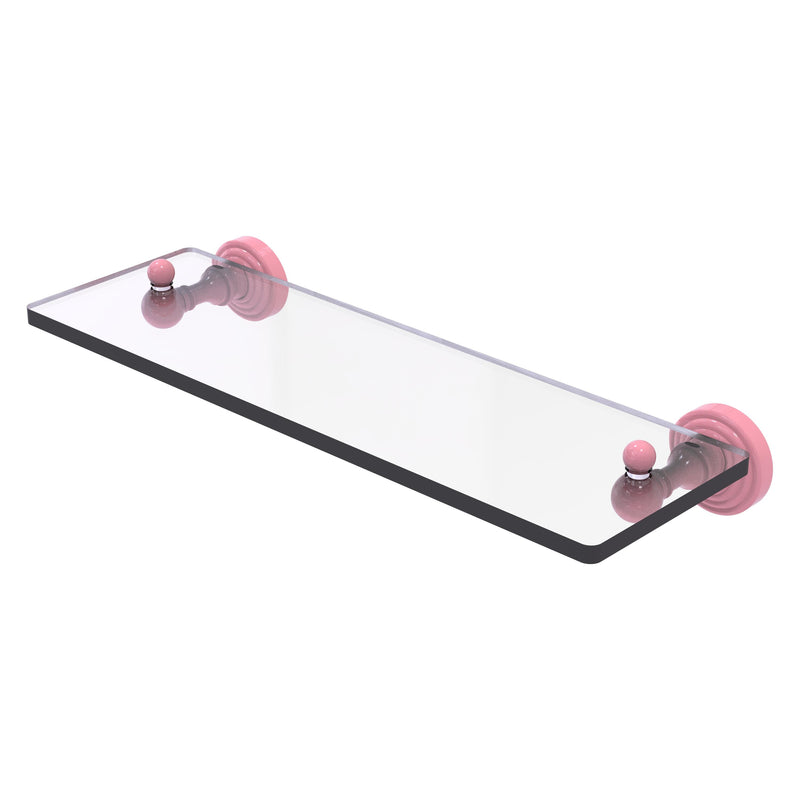 Waverly Place Collection Glass Vanity Shelf with Beveled Edges