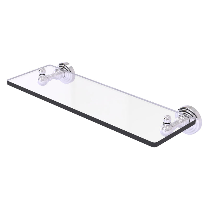 Waverly Place Collection Glass Vanity Shelf with Beveled Edges