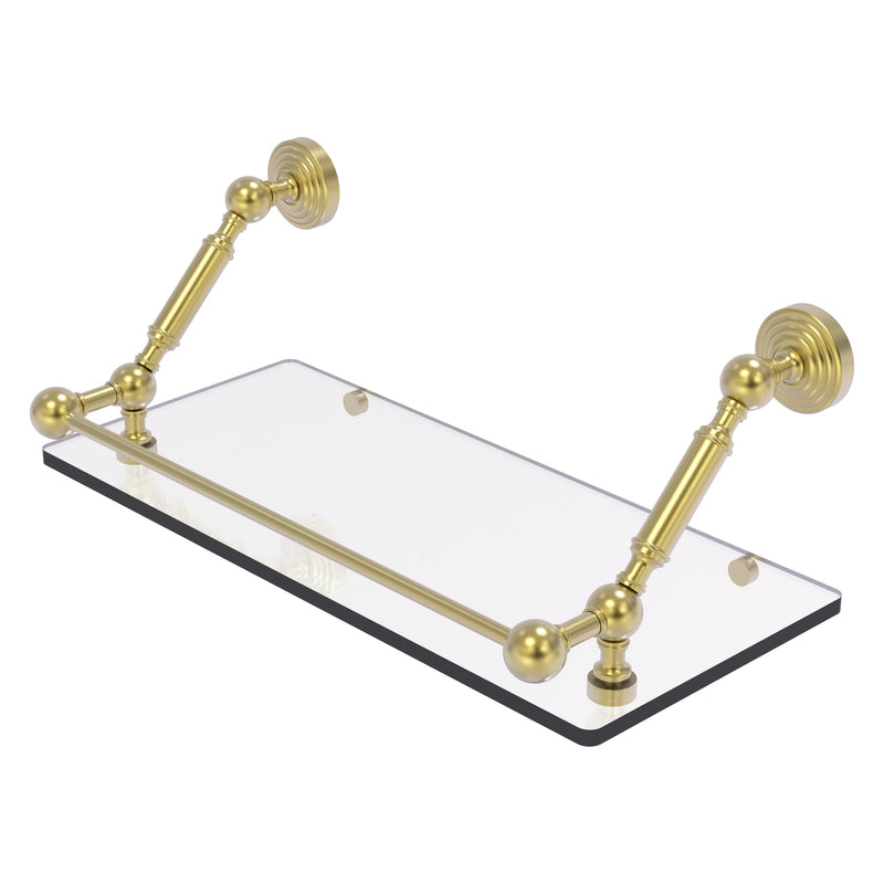 Waverly Place Floating Glass Shelf with Gallery Rail