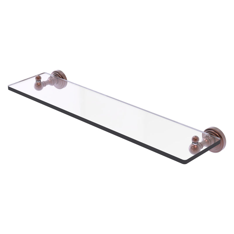 Waverly Place Collection Glass Vanity Shelf with Beveled Edges