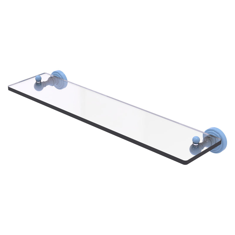 Waverly Place Collection Glass Vanity Shelf with Beveled Edges