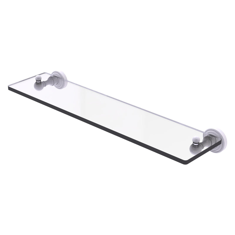 Waverly Place Collection Glass Vanity Shelf with Beveled Edges