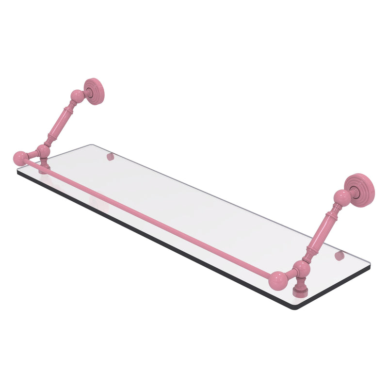 Waverly Place Floating Glass Shelf with Gallery Rail