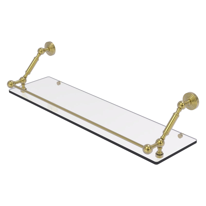 Waverly Place Floating Glass Shelf with Gallery Rail